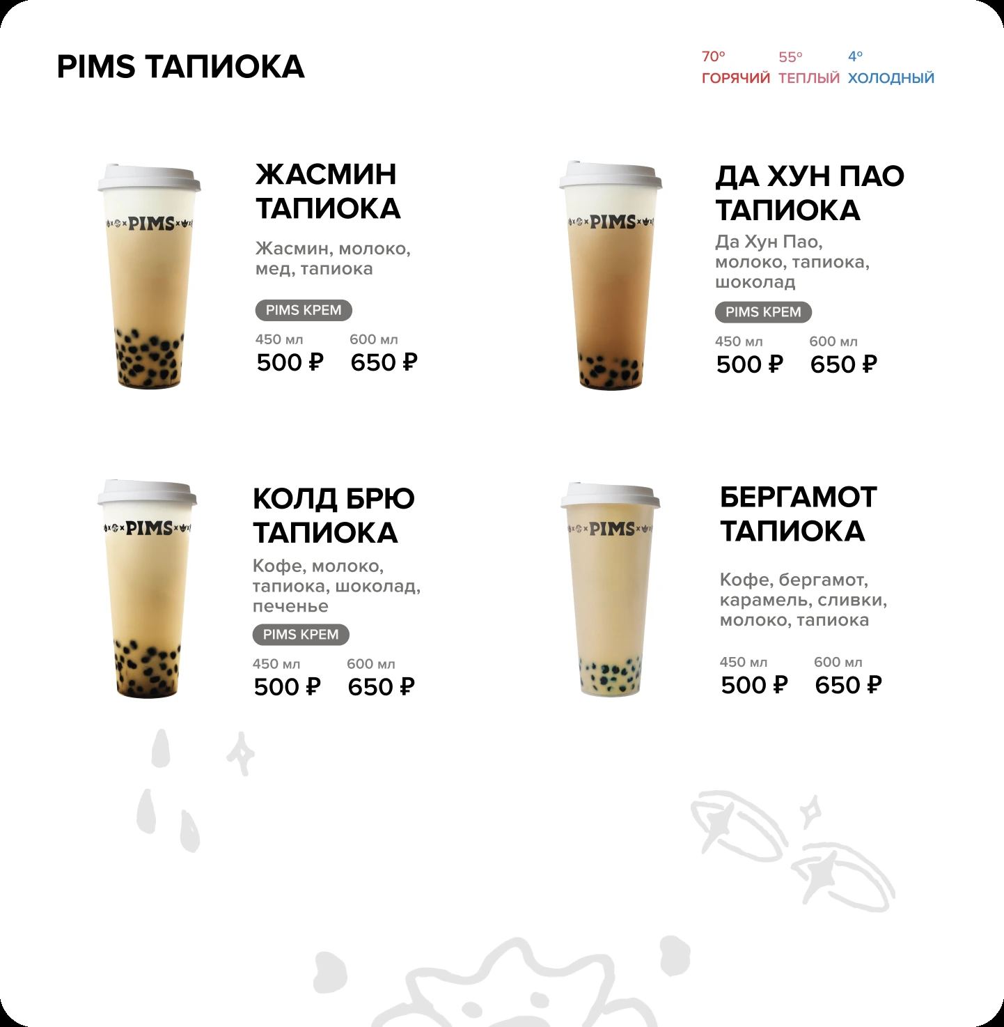 PIMS тапиока